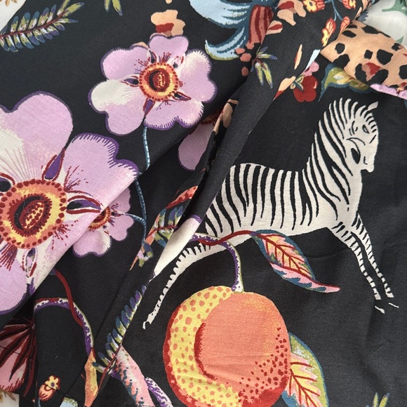 NWT Anthropologie Floral & Animal Print Women's Pajama (Pants only) 100% Cotton - Picture 6 of 7